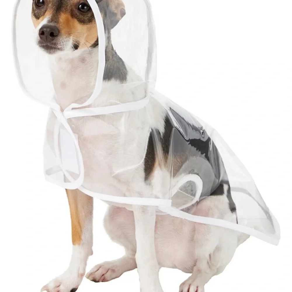 Transparent waterproof raincoat for dogs size XXL